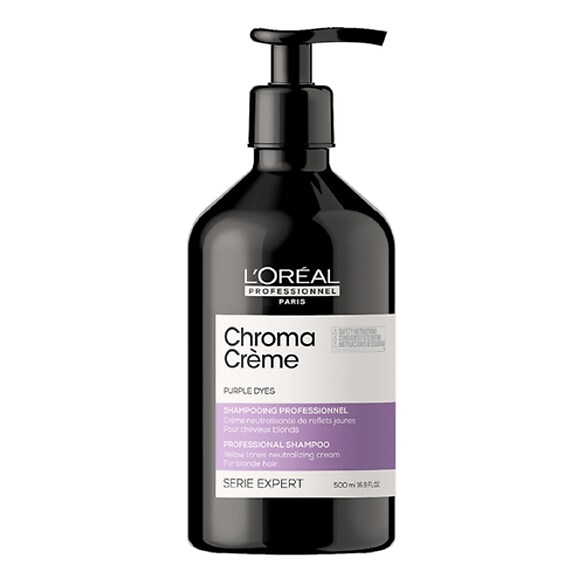 Chroma Crème - Champú aclarador para cabello castaño oscuro a negro, L'Oréal Professionnel
